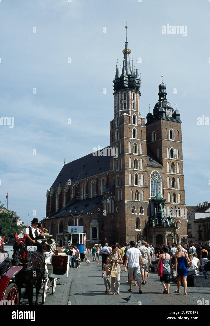 Marienkirche in Krakau in Polen für redaktionelle NUR VERWENDEN Stockfoto
