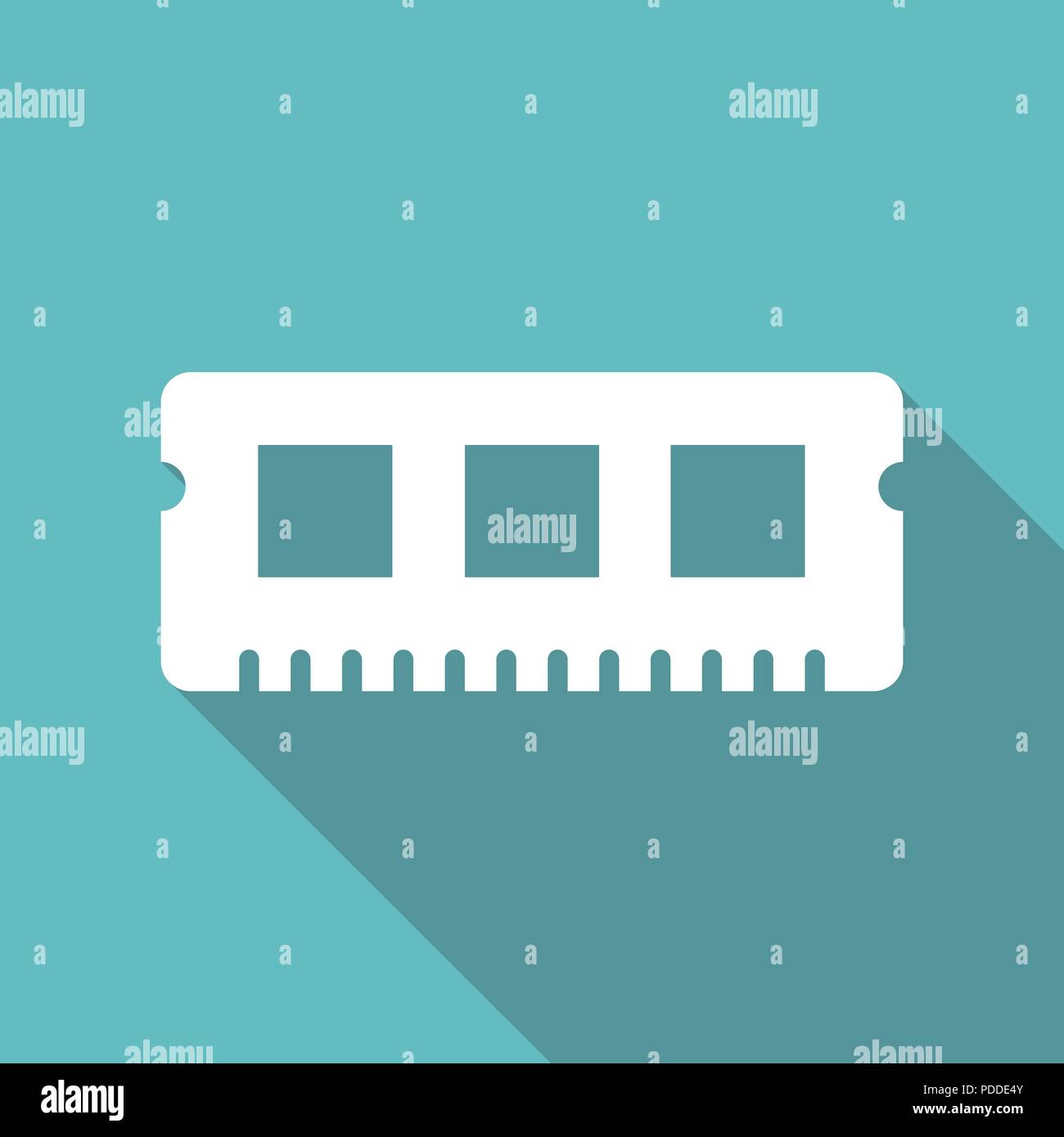 RAM-Speicher Karten Vector Illustration. Grafik Design Symbol Stock Vektor