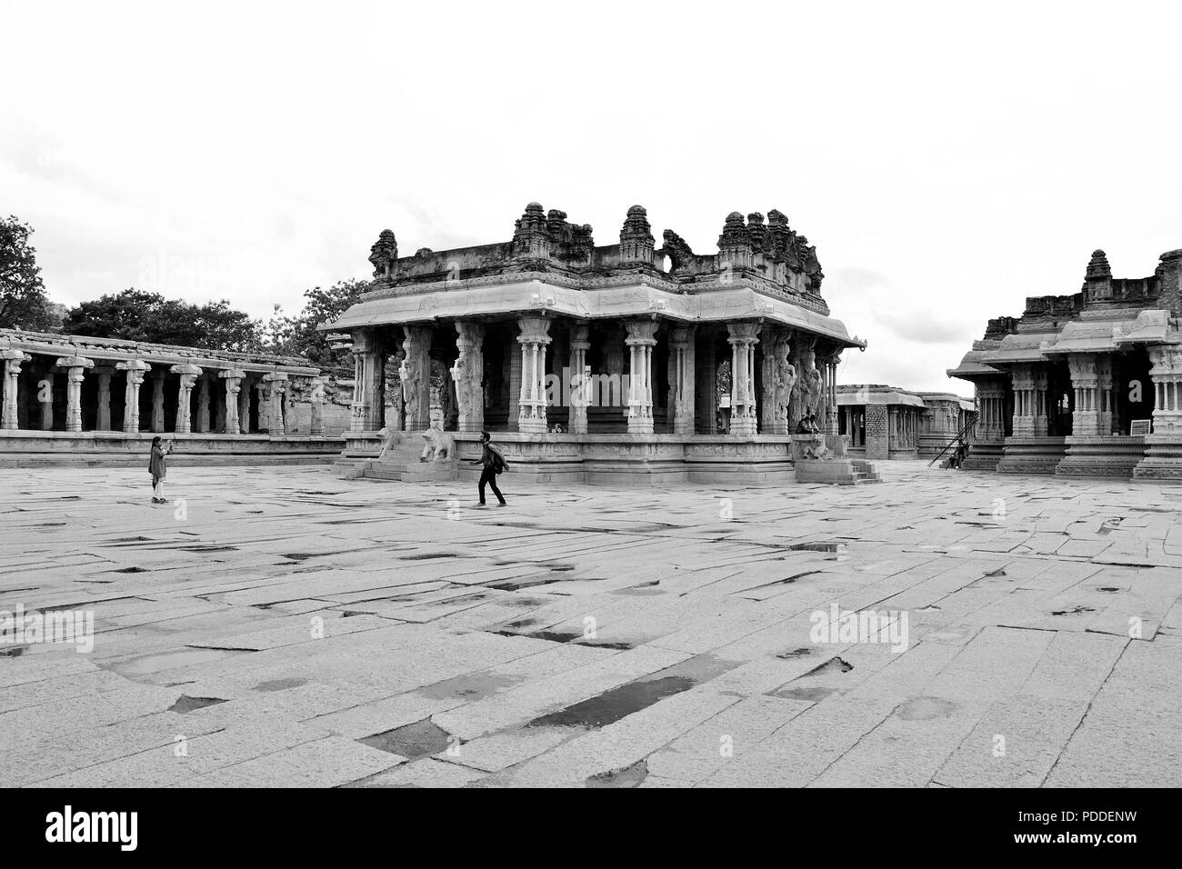 Shree Vijaya Vitthala Tempel ist Lord Vitthala gewidmet, einer Inkarnation von Lord Vishnu, in Hampi, Karnataka, Indien Stockfoto