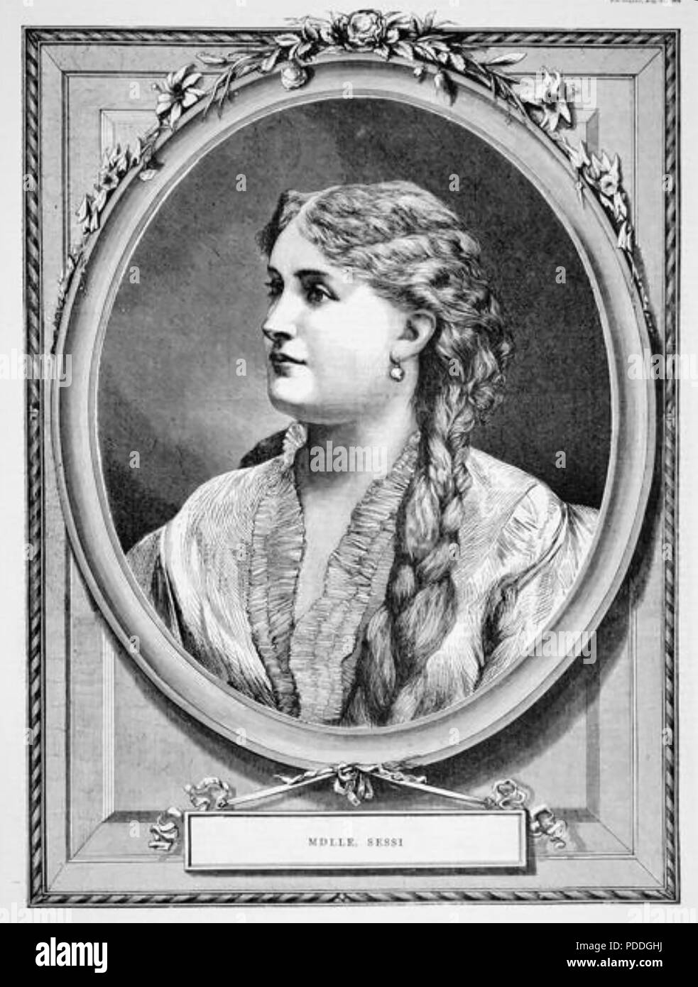 MATHILDE SESSI (1846-1934) Österreichische Opern Sopran Stockfoto