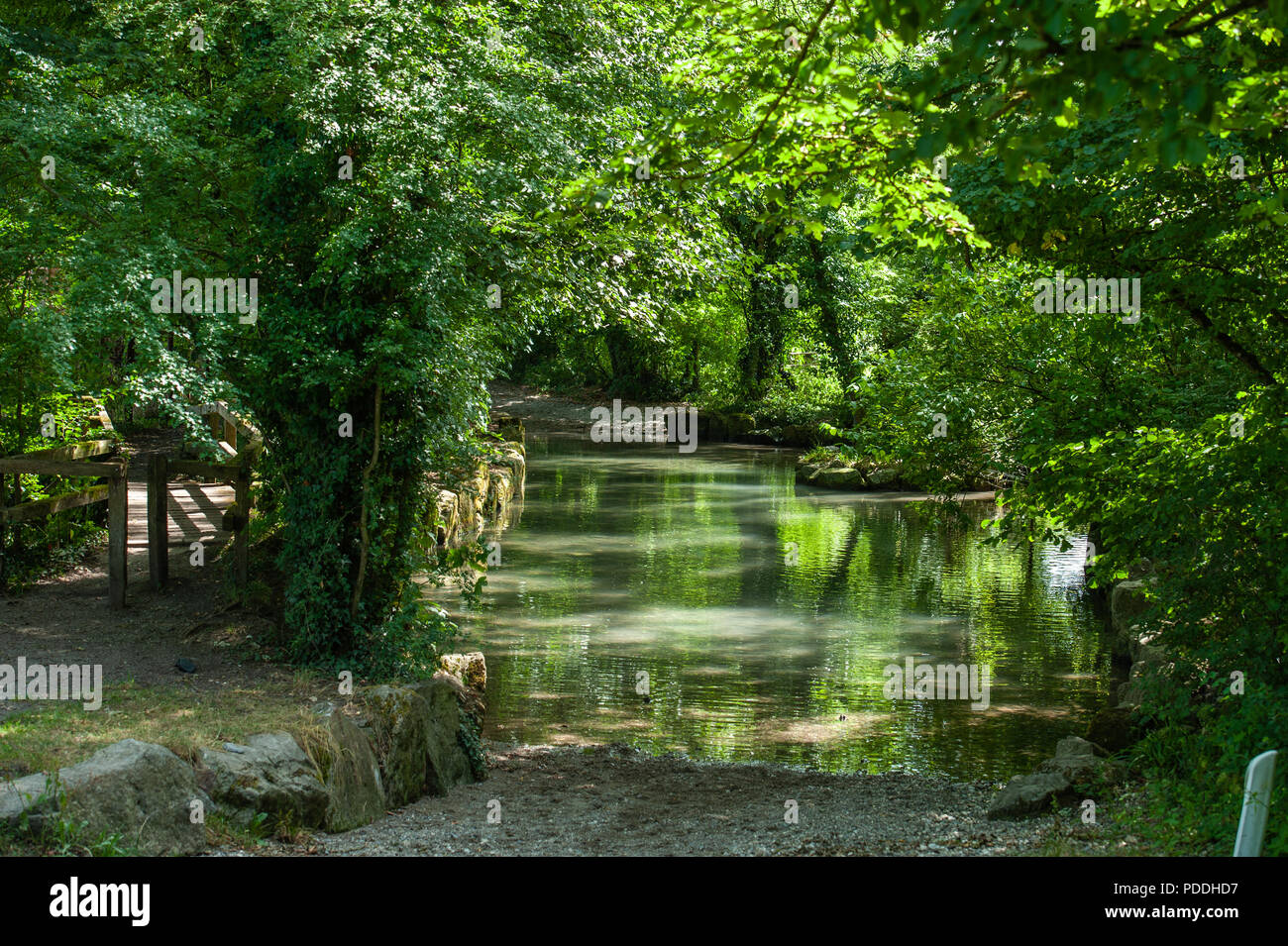 Ford bei Kingston Deverill, Warminster, Wiltshire, UK. Stockfoto