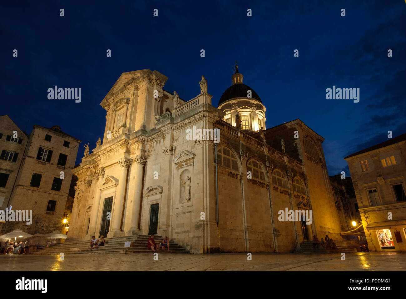 Dubrovnik Kathedrale Die Kathedrale Uznesenja BlaÅ¾ene Djevice Marije Stockfoto