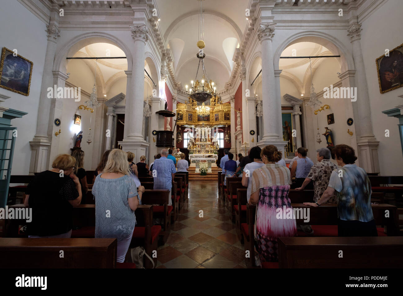 Kirche von Saint Blaise, Crkva svetog Vlaha, Dubrovnik, Kroatien, Europa Stockfoto