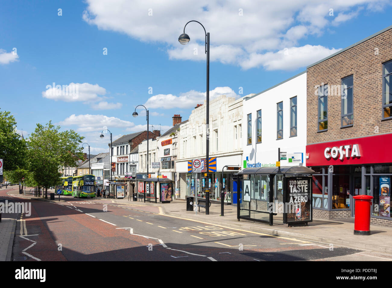 Front Street, Chester-le-Street, County Durham, England, Vereinigtes Königreich Stockfoto