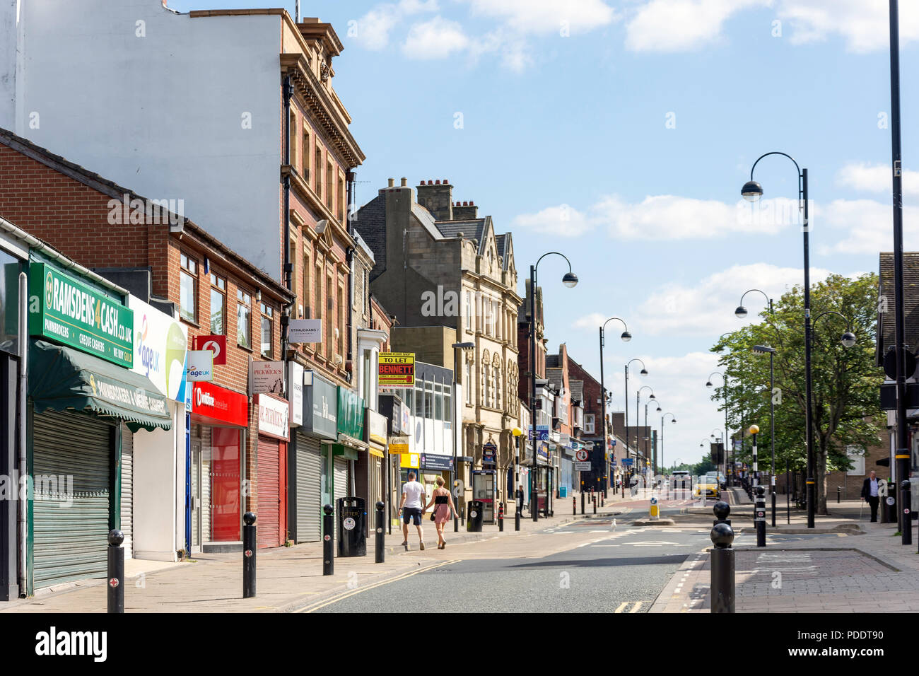 Front Street, Chester-le-Street, County Durham, England, Vereinigtes Königreich Stockfoto