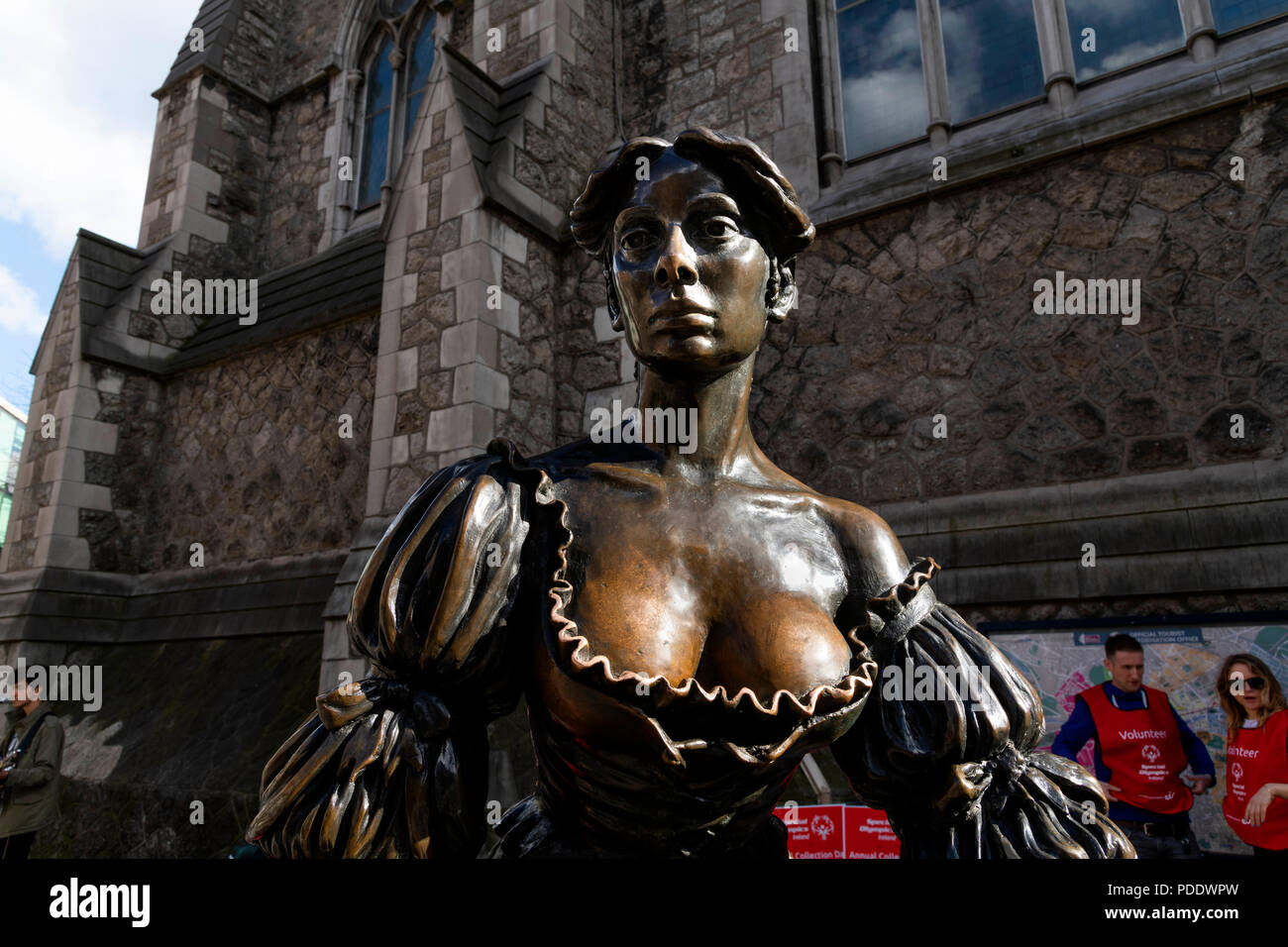 Molly Malone Statue in Dublin Stockfoto