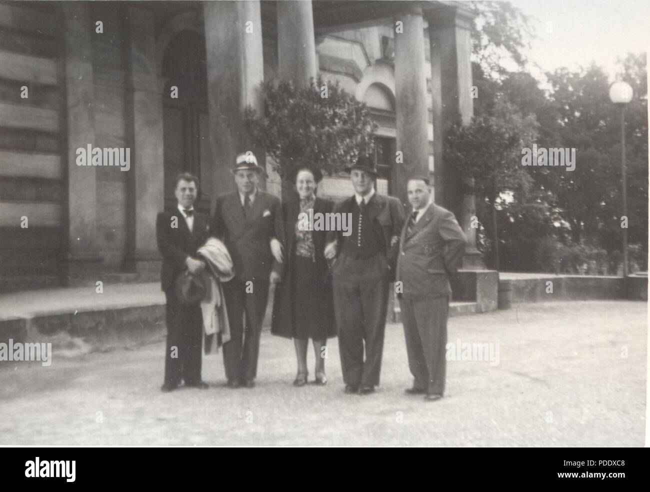 56 BASA-359 K -1-189-1-Bayreuth, August 1941, wenedikt Bobchevski, Hans Reinmar, Marta Fuchs, Max Lorenz, Dragan Kardjiev Stockfoto