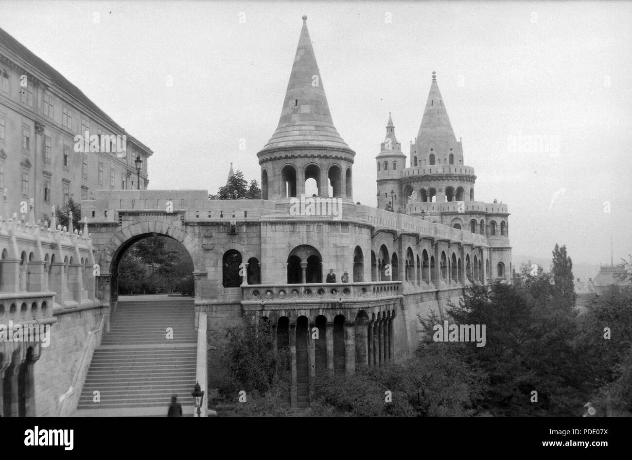 89 Budapest I., Halászbástya. - Fortepan 14436 Stockfoto