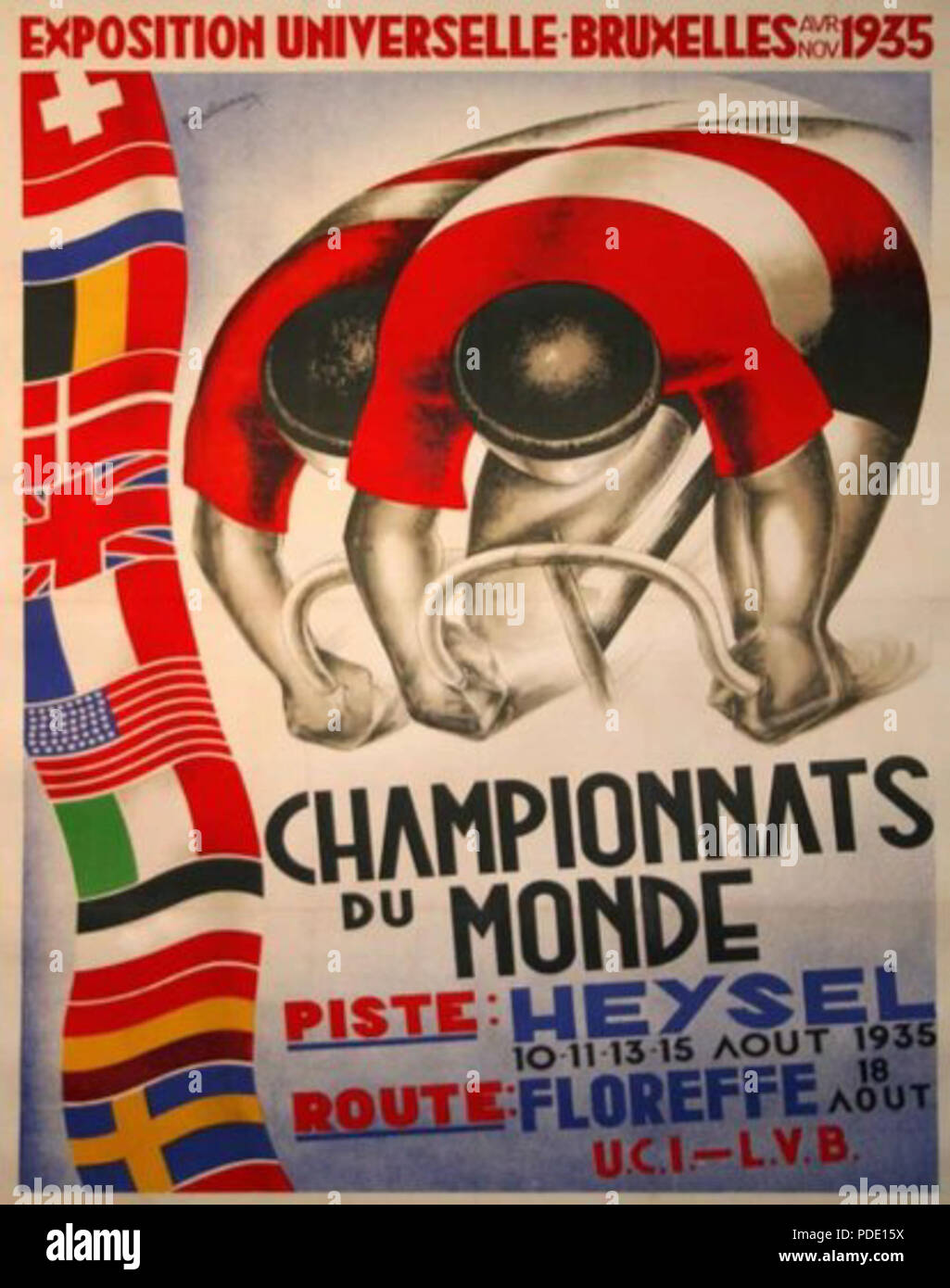 98 Championnats du Monde de Cyclisme 1935 Stockfoto
