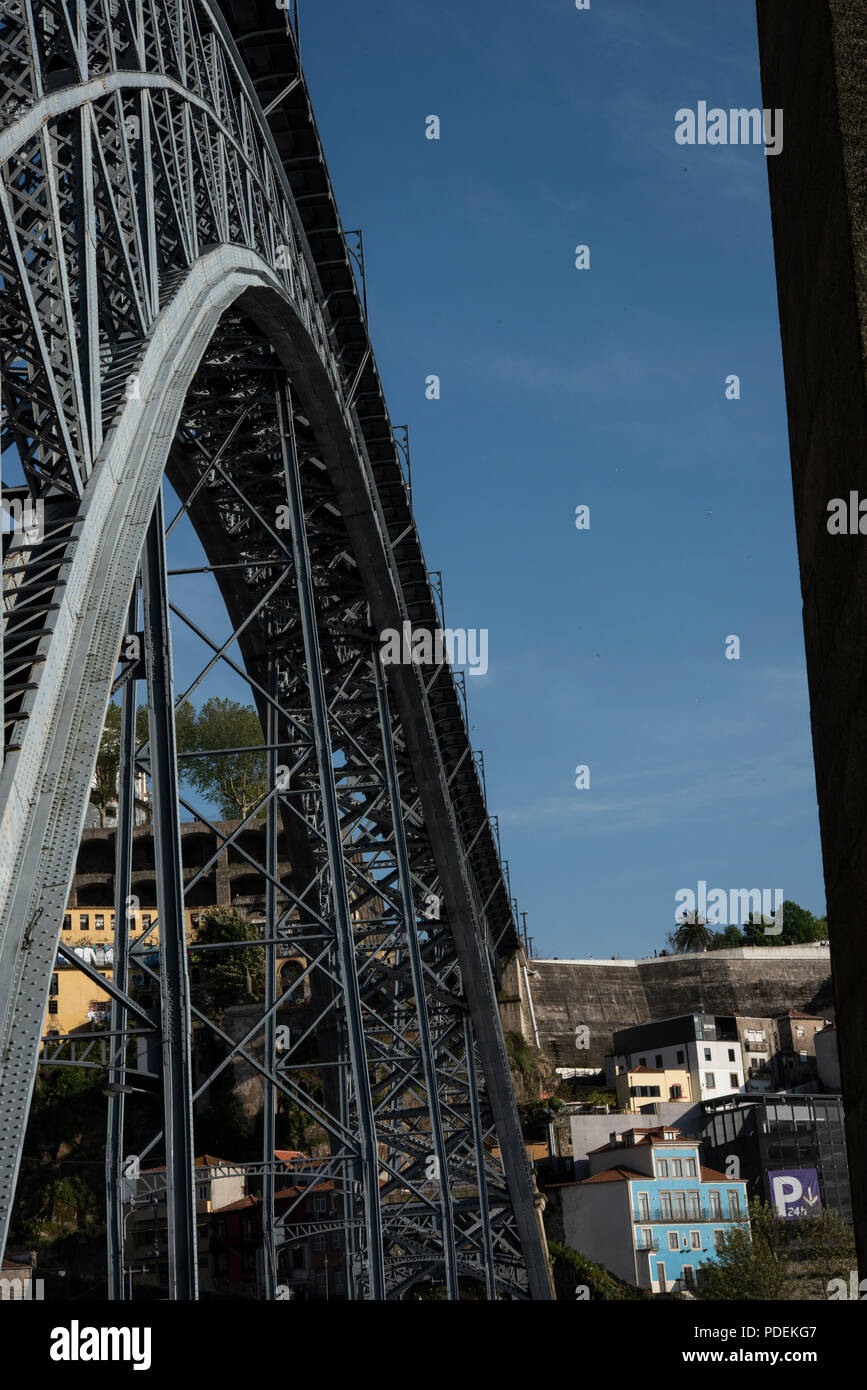 Ponte de Dom Luis I, Porto, Portugal Stockfoto