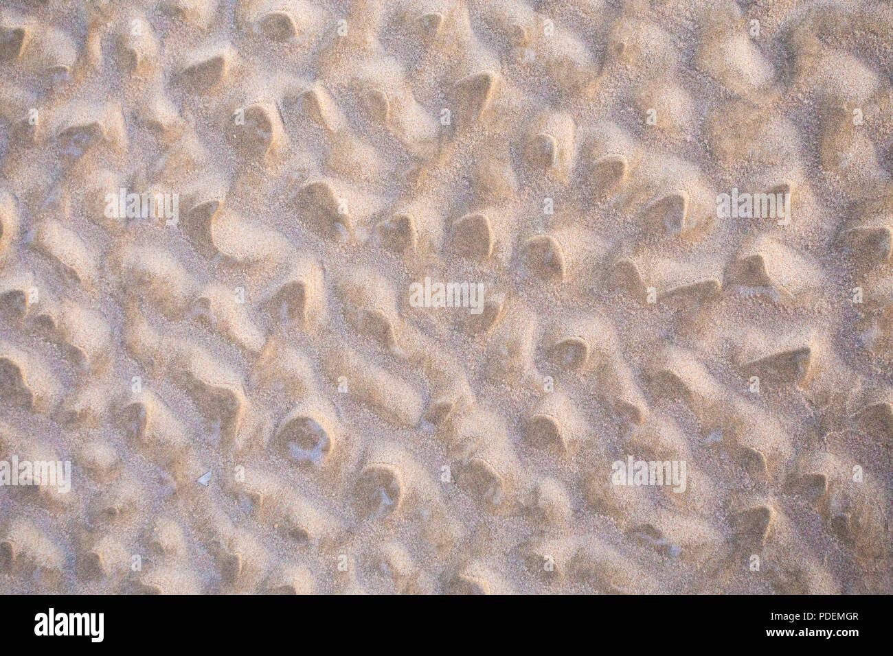 Sand Muster auf einem Strand, Yuraygir National Park, NSW, Australien Stockfoto