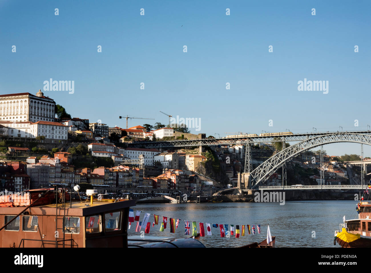 Ponte de Dom Luis I, Porto, Portugal Stockfoto