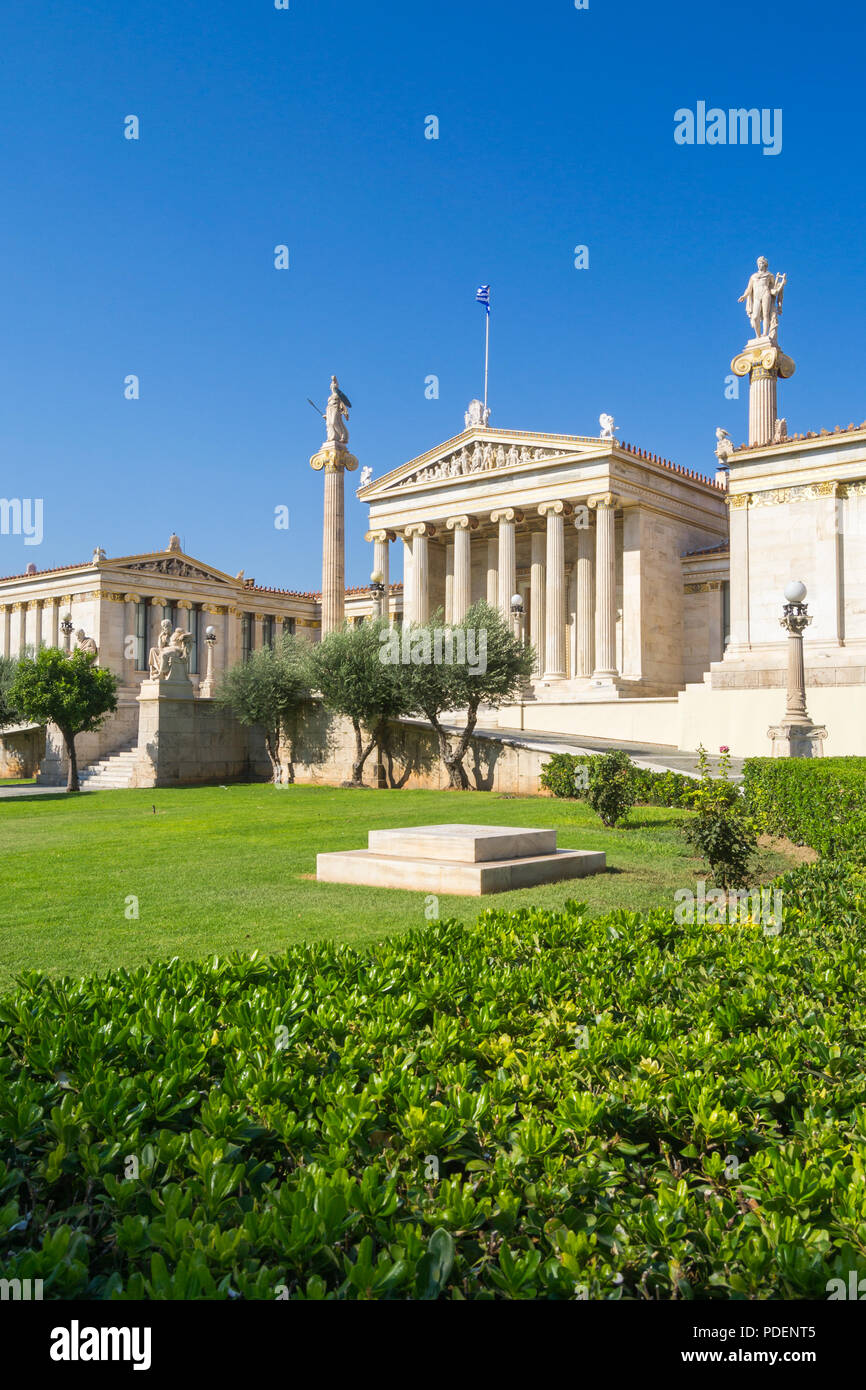 Akademie von Athen - Griechenland Stockfoto