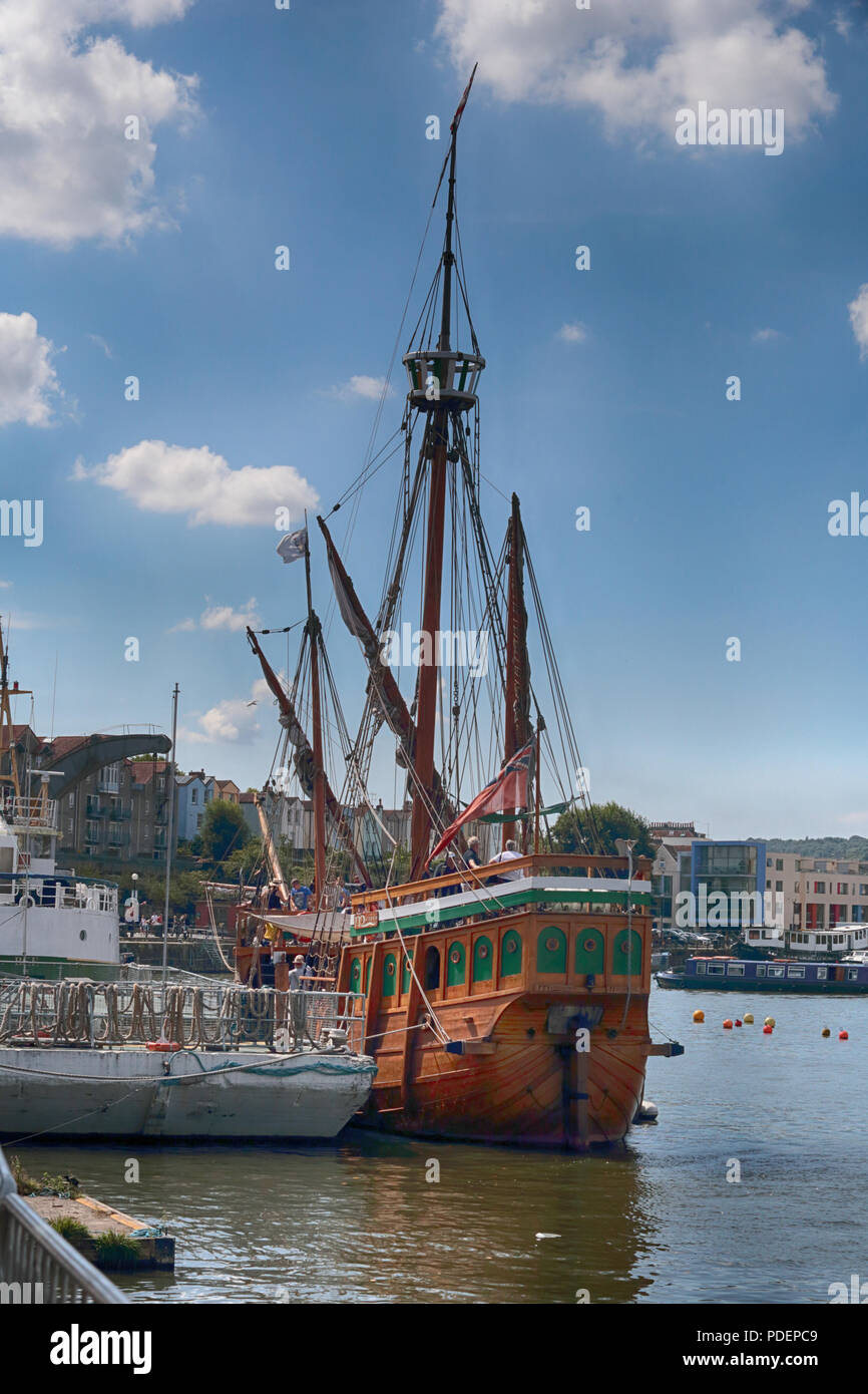 Mathews Schiff auf Bristol Docklands Stockfoto