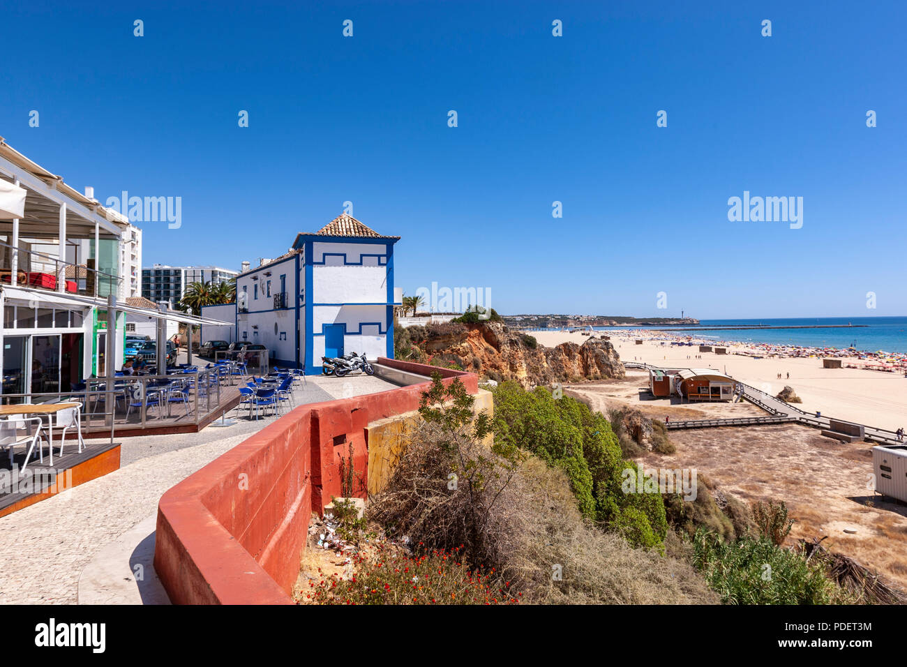 Praia da Rocha, Strand in Portimão, Algarve, Portugal. Stockfoto