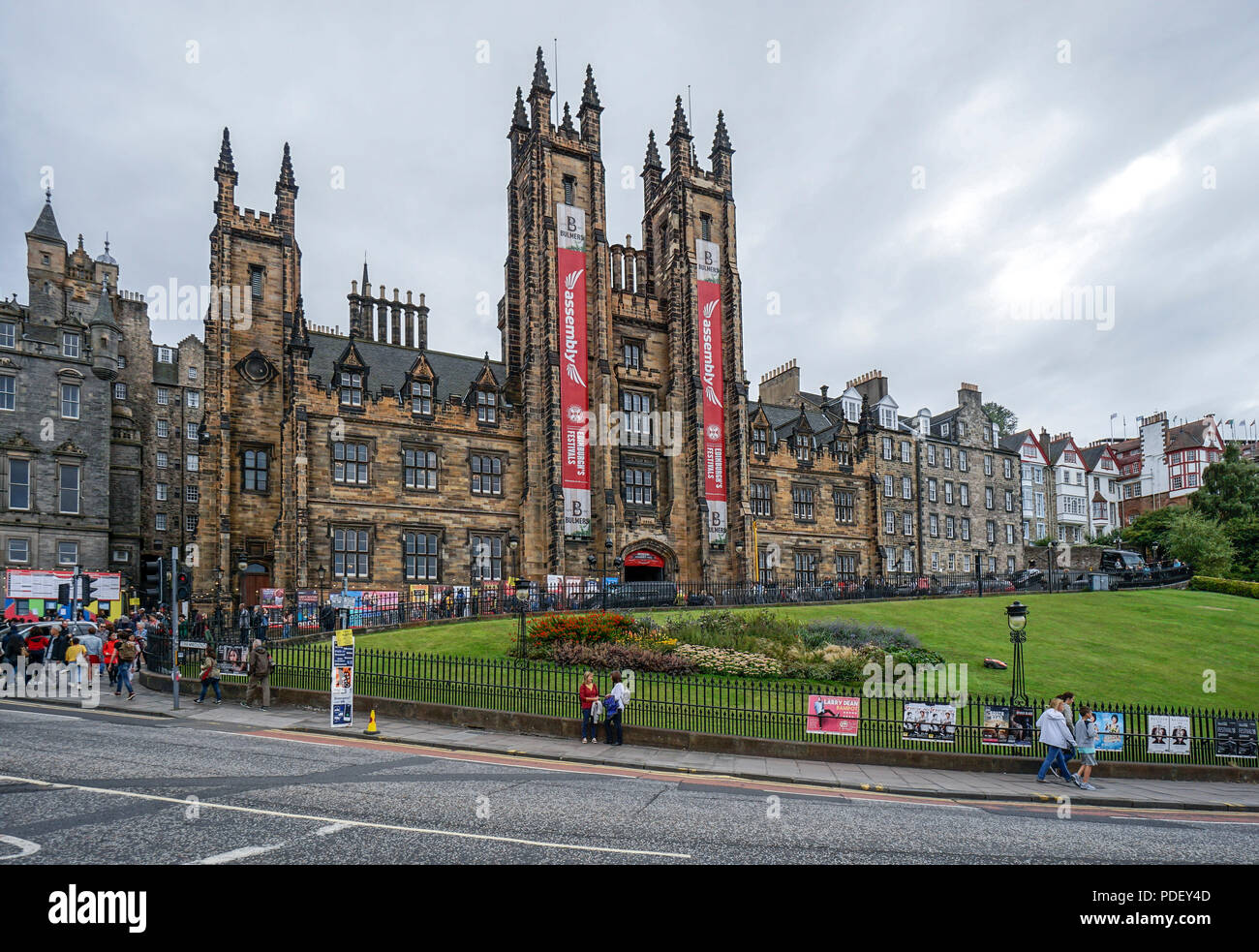 Die Aula währenddes Edinburgh Festival Fringe 2018 Damm Ort Edinburgh Schottland Großbritannien Stockfoto