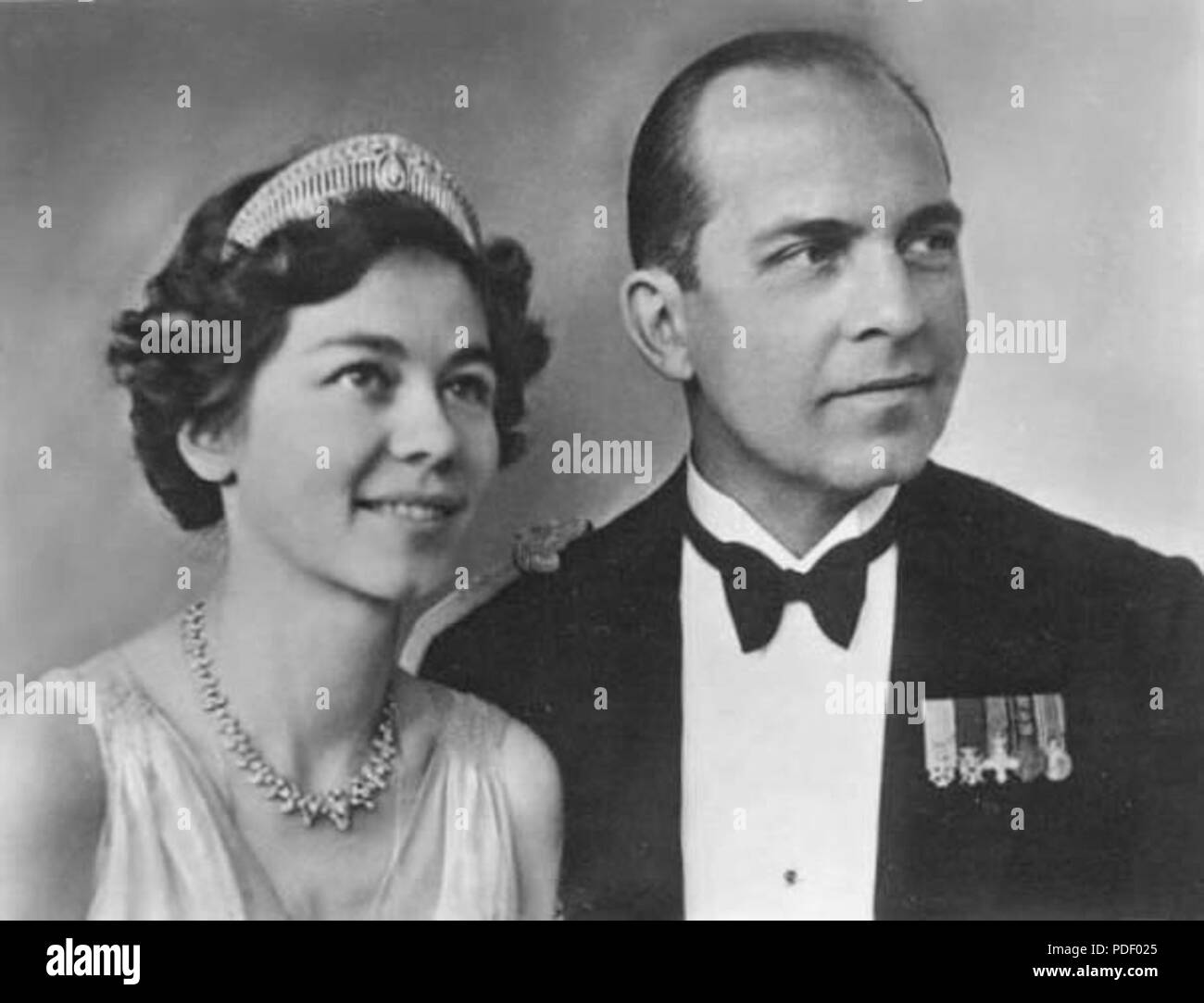 255 Paul und Frederica von Griechenland Stockfoto