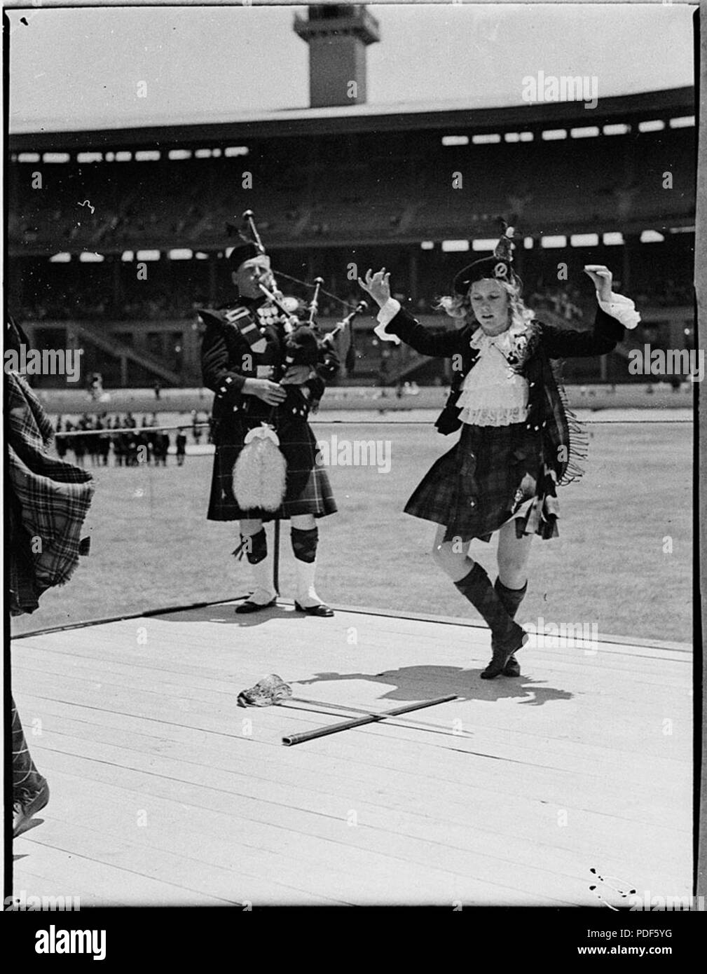 157 SLNSW 36162 Highland Gathering neue Jahre Tag Stockfoto
