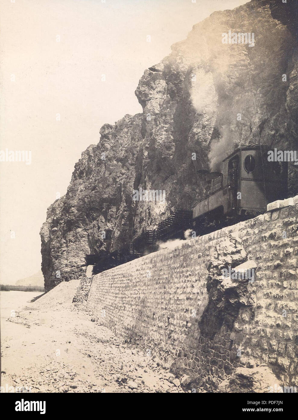 57 BASA-3K -15-380-41-kresna Schlucht, Radomir-Marino Pole Eisenbahn, 1916-1917 Stockfoto