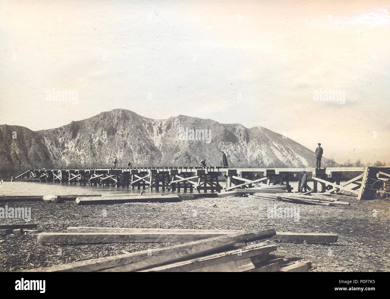 57 BASA-3K -15-380-49-kresna Schlucht, Radomir-Marino Pole Eisenbahn, 1916-1917 Stockfoto