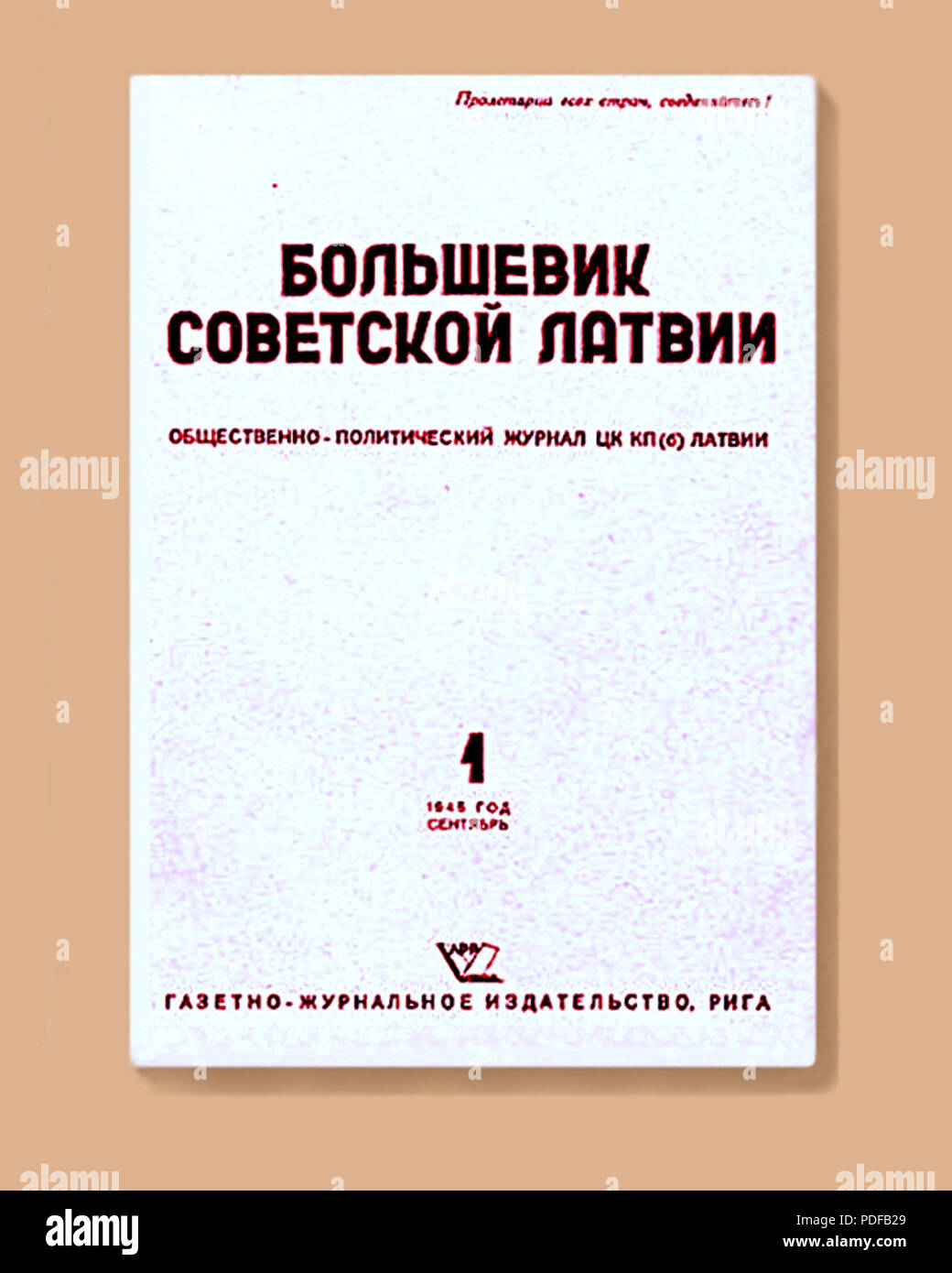 83 Bolschewistischen der sowjetischen Lettland. 1945-1 Stockfoto