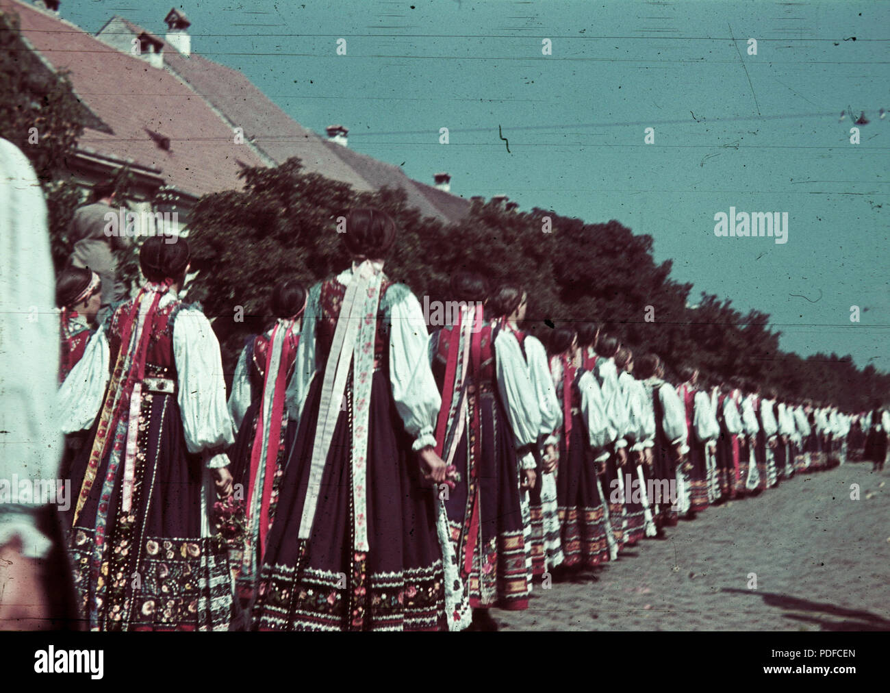 103 Bunte, Tracht Fortepan 92474 Stockfoto