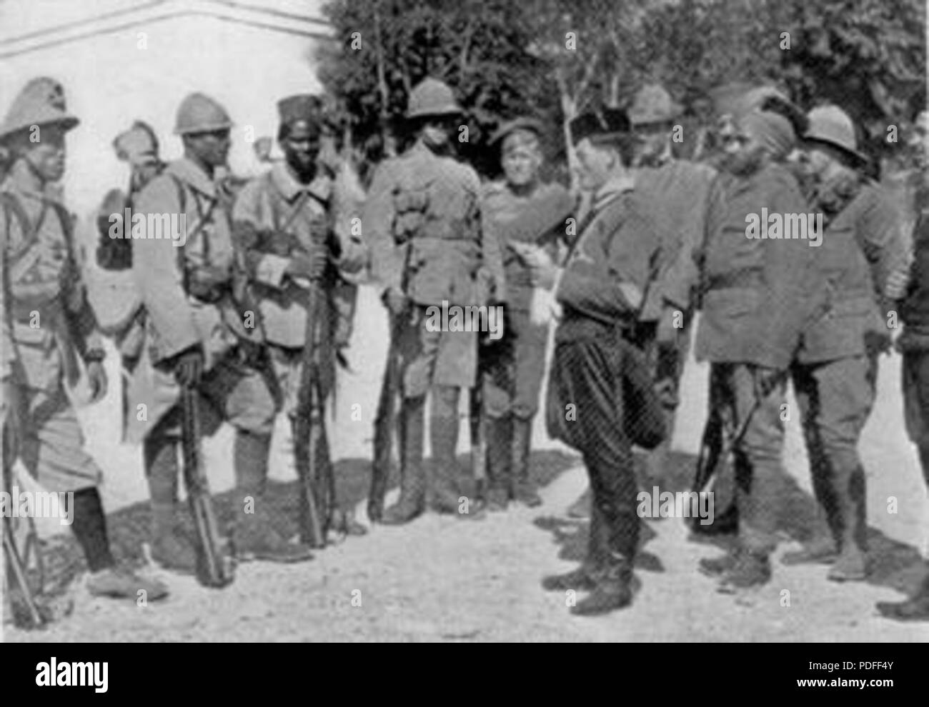 123 Entente auf dem Balkan Stockfoto