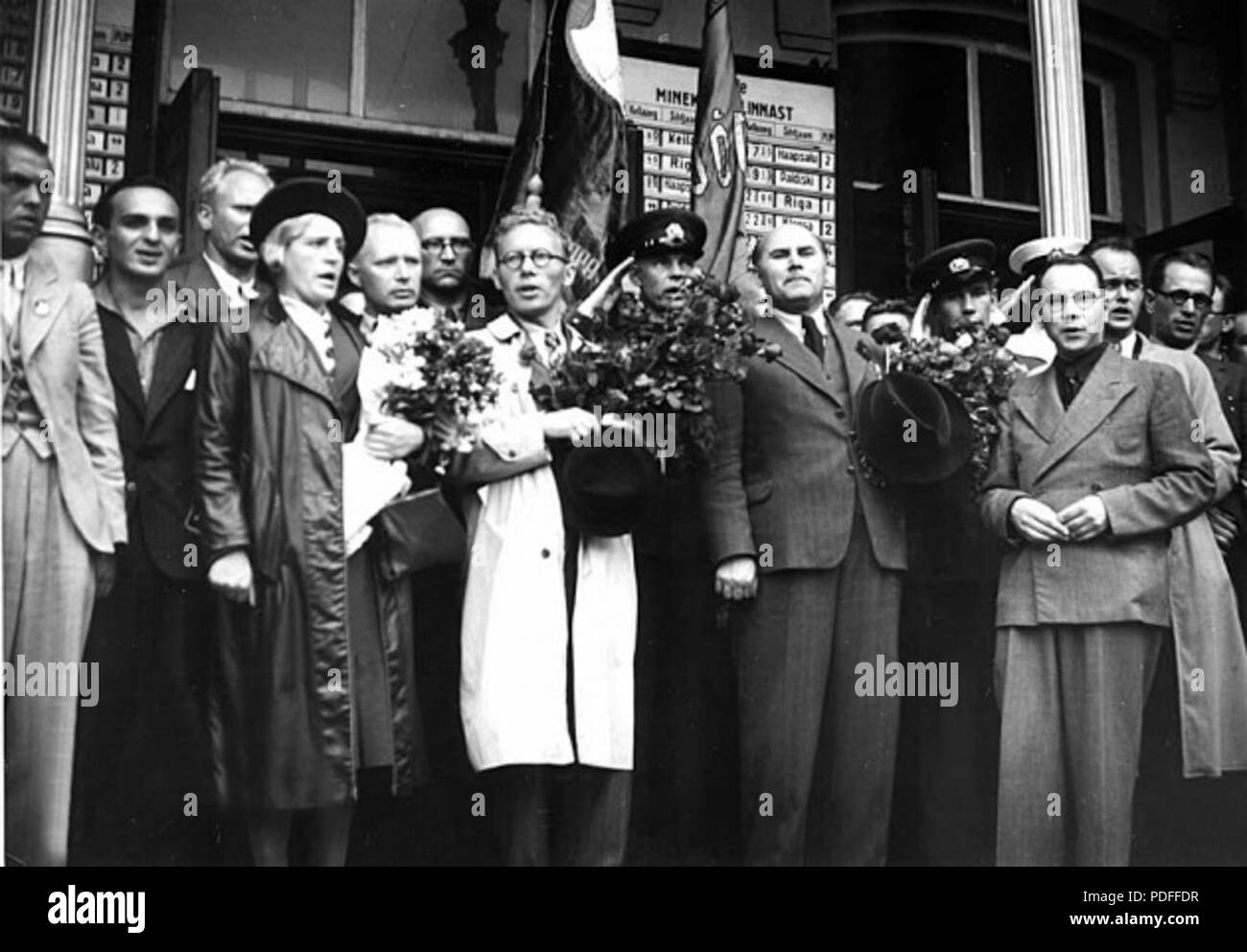 124 Estnischen kommunistischen Führer in Tallinn 24.7.1940 Stockfoto