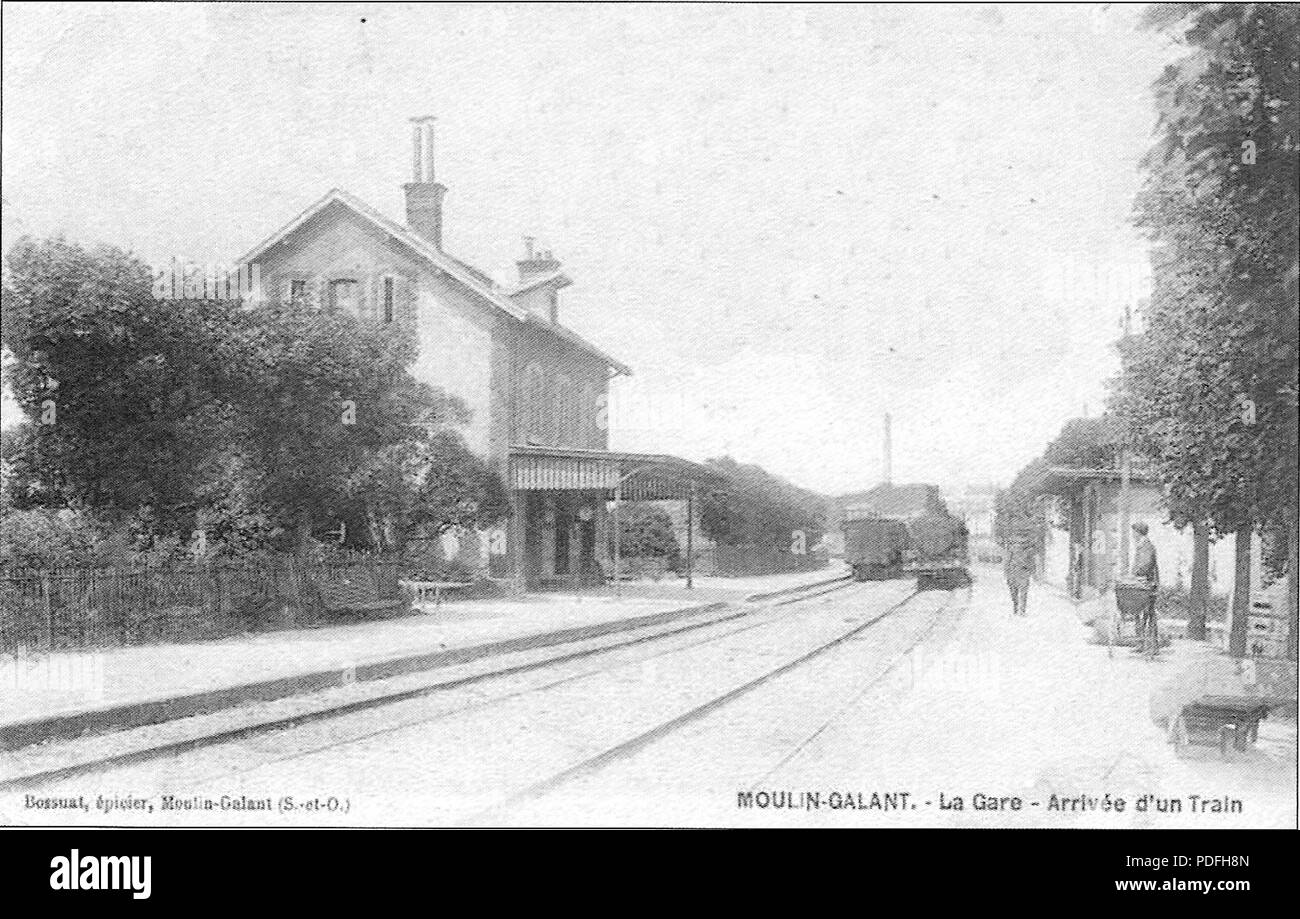 138 Gare-de-villabé - Carte postale-2 Stockfoto