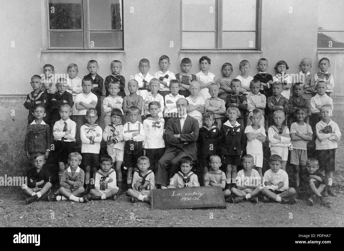 90 Budapest, Gulner utca 2. Gulner Gyula általános Iskola. Fortepan 4468 Stockfoto