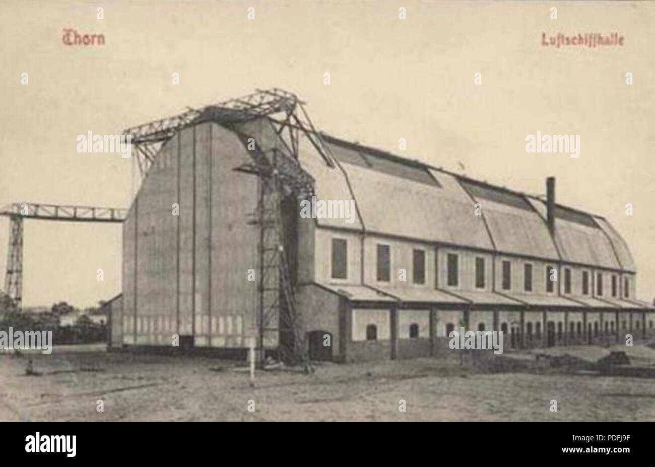 148 Hala sterowcowa Torun (2) Stockfoto