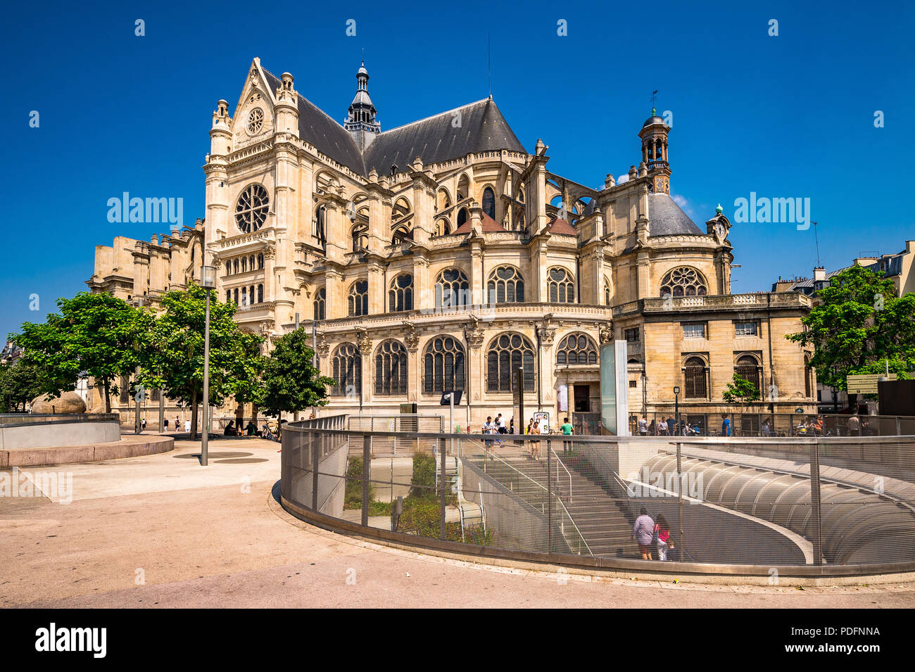 St. Eustatius Kirche in Paris, Frankreich Stockfoto