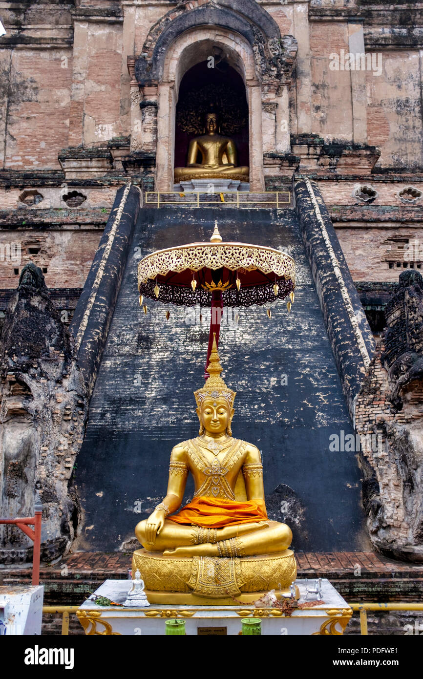 Wat Chedi Luang, Chiang Mai, Thailand Stockfoto
