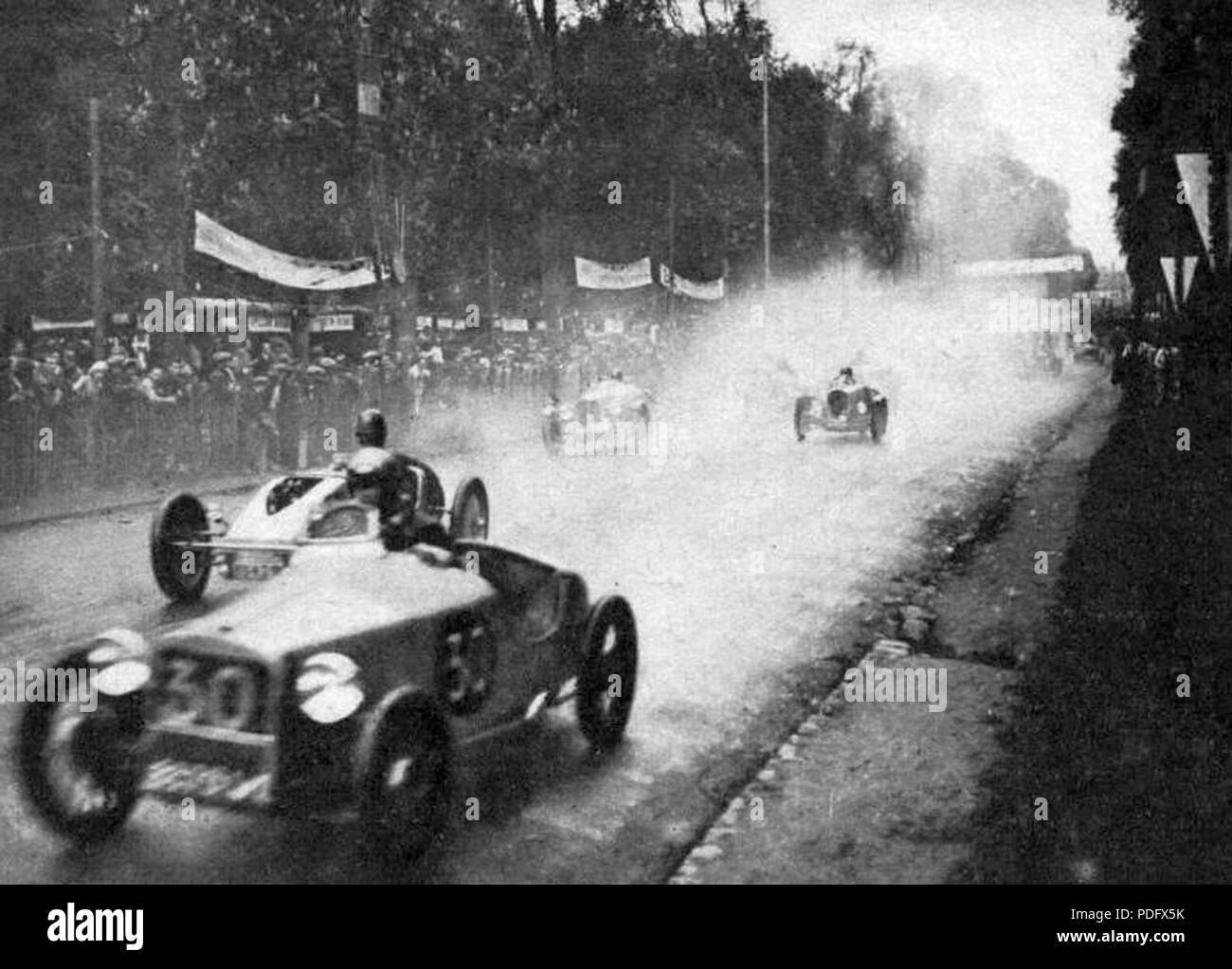 118 Départ du Bol d'Or automobile en 1932 Stockfoto
