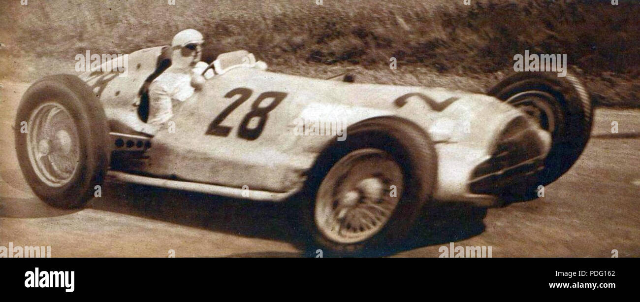 153 Hermann Lang, troisième du Grand Prix de l'ACF 1938 Stockfoto