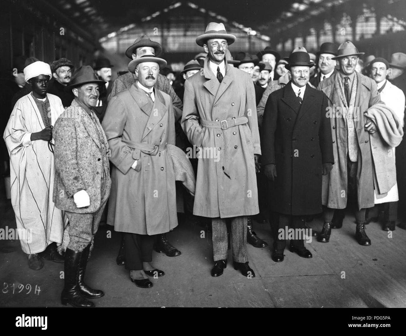 192 L. Audouin-Dubreuil, G.-M. Haardt et A. Citroën à Paris en 1923 Stockfoto