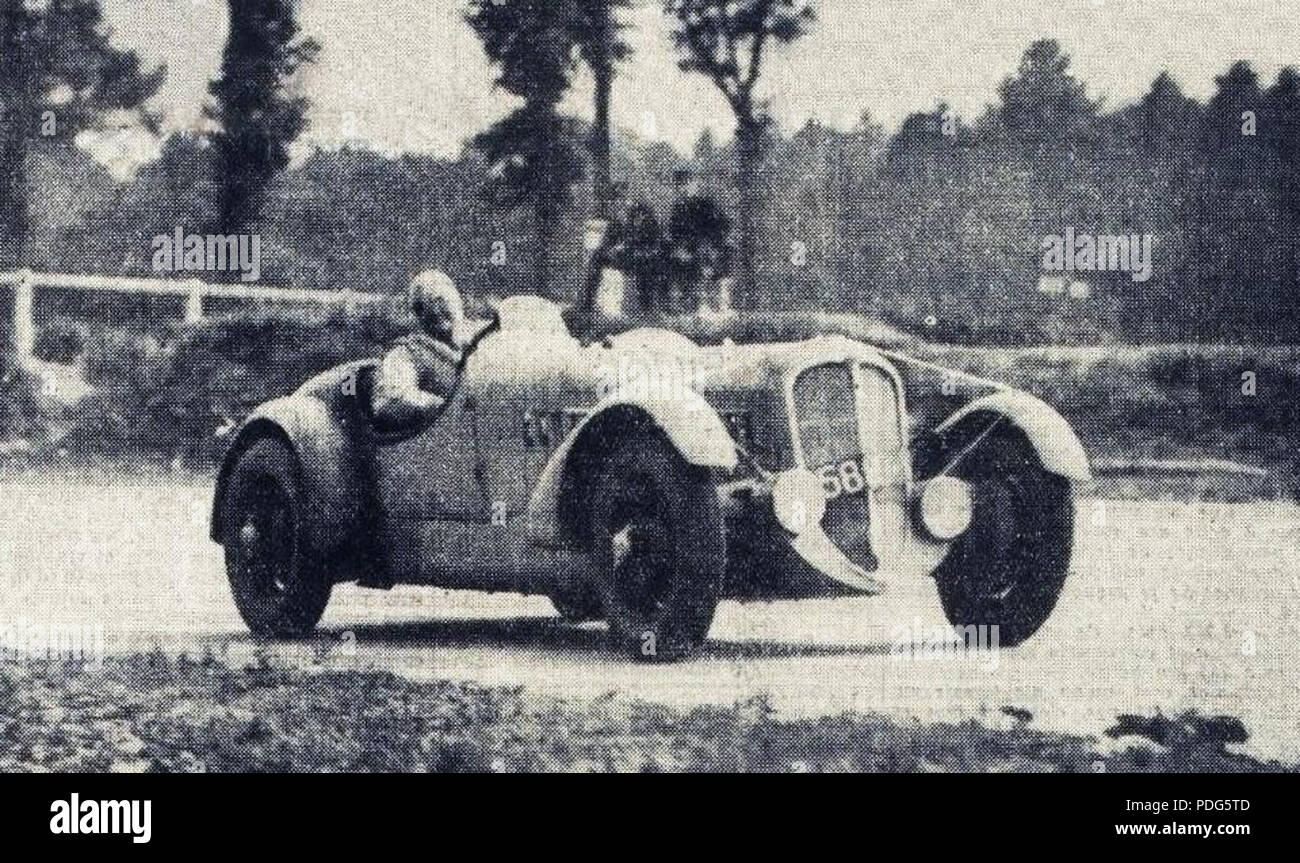 193 La Delahaye 135 CS au Grand Prix de l'ACF 1936 Stockfoto