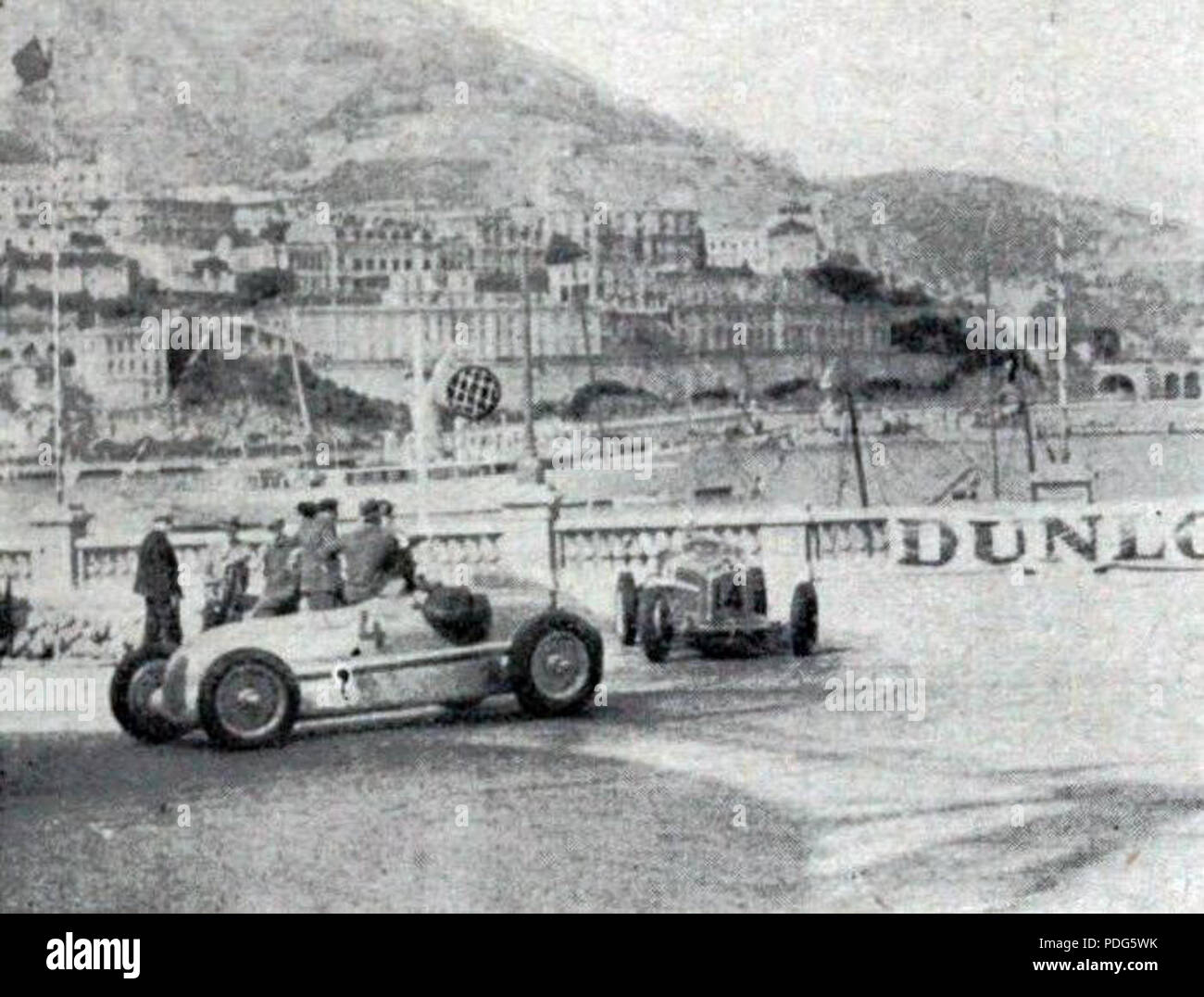 193 La Mercedes n4 du Sieger Coupe Luigi Fagioli, au Grand Prix de Monaco 1935 Stockfoto
