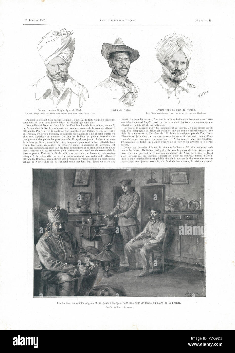 237 Nr. 3751 vom 23. Januar 1915, Scan 23, Seite 89 Stockfoto