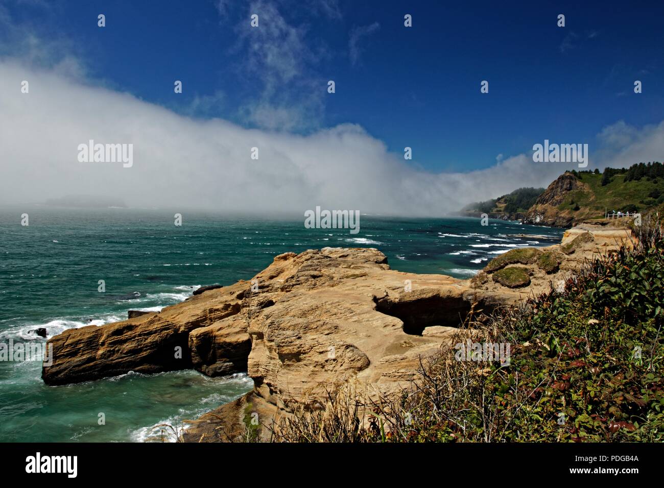 Oregon Küste in der Nähe von Otter Rock Stockfoto