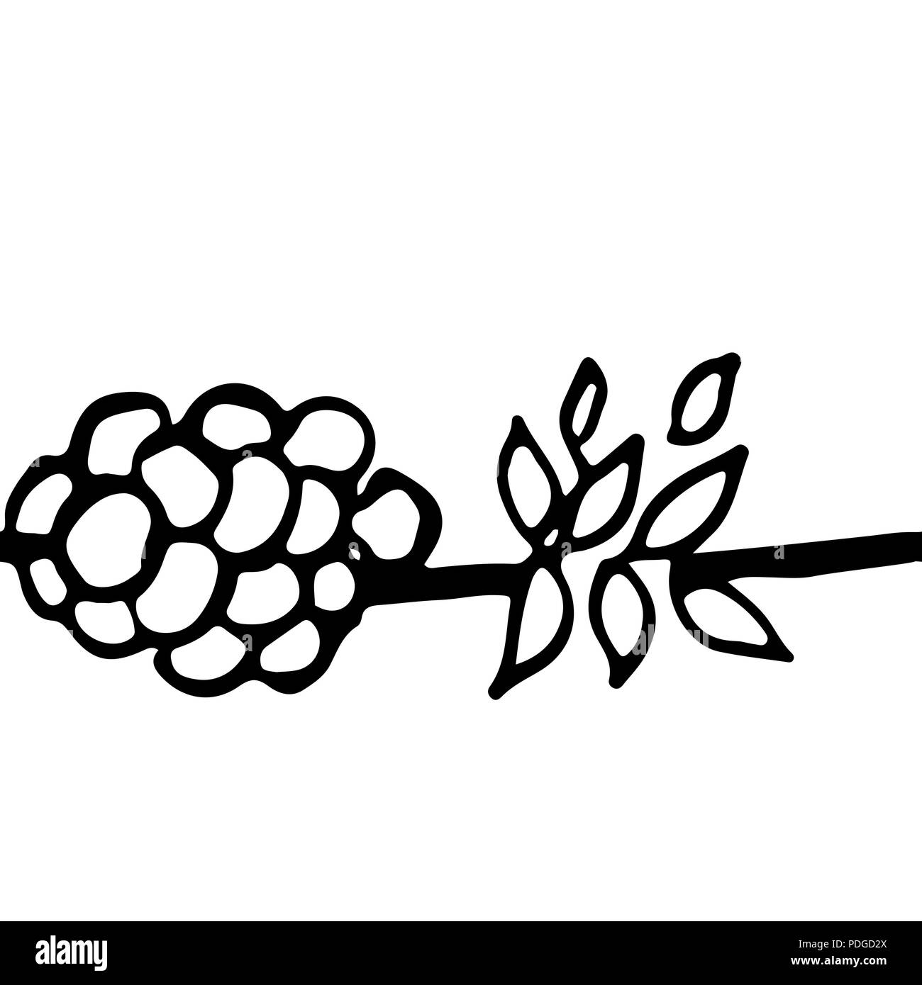 Vektor nahtlose Ornament. Einfache berry Muster. Stock Vektor