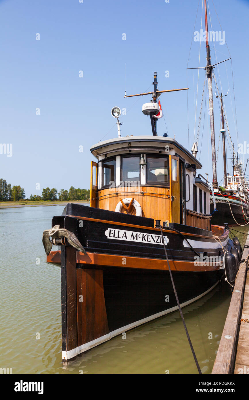 Konvertiert Tug Boat Ella McKenzie in die 2018 Steveston Maritime Festival Stockfoto