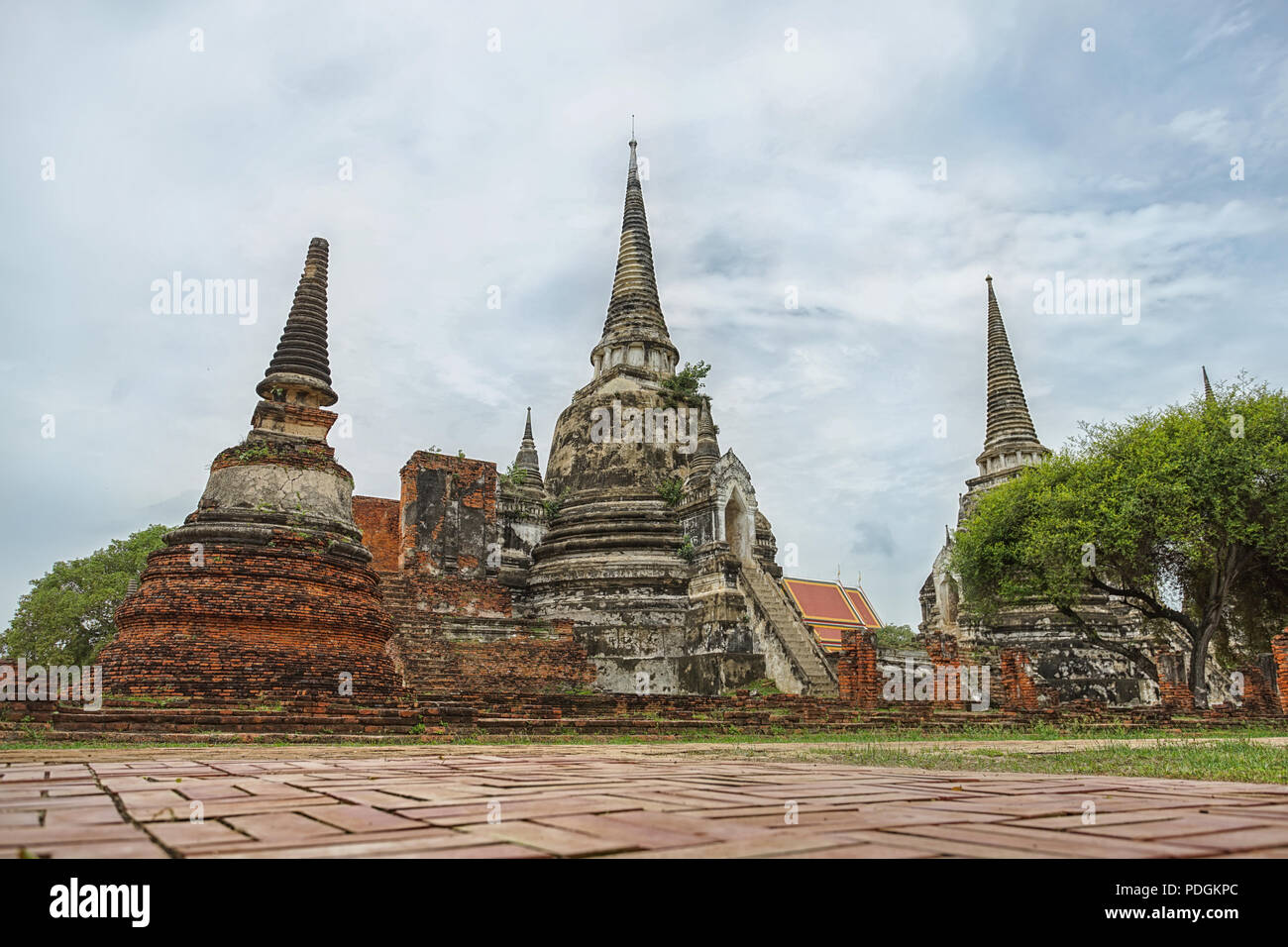Wat Phrasisanpetch der Teil von Ayutthaya Historical Park, Provinz Ayutthaya, Thailand. Stockfoto