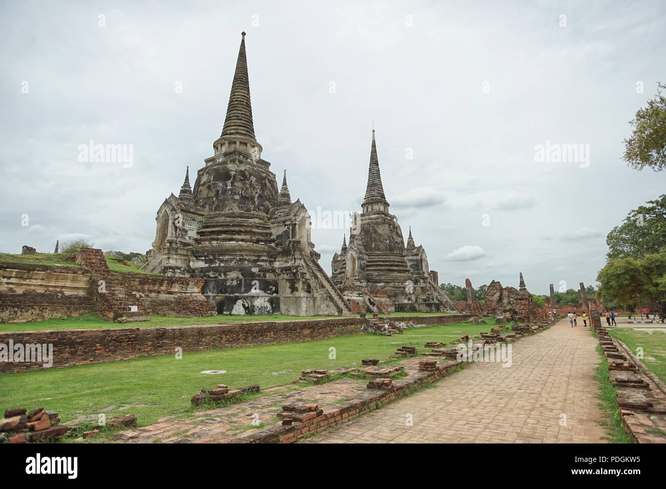 Wat Phrasisanpetch der Teil von Ayutthaya Historical Park, Provinz Ayutthaya, Thailand. Stockfoto