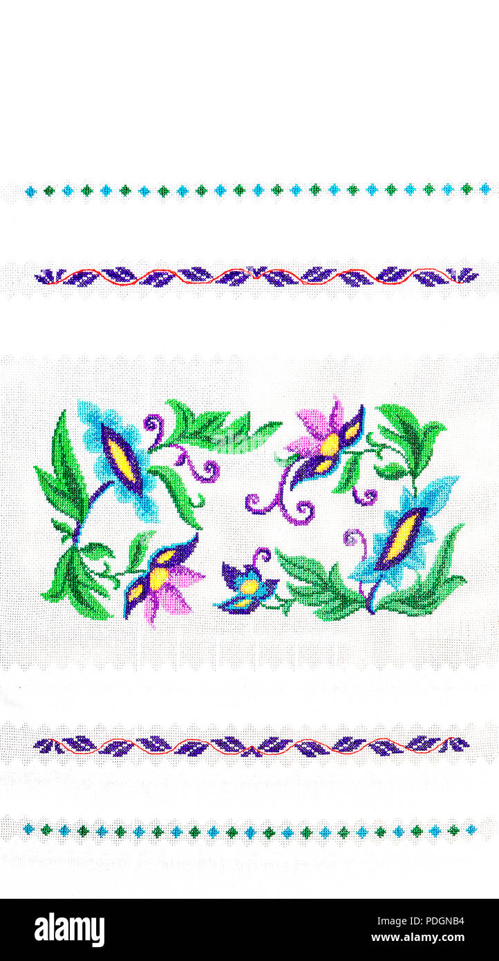 Ukrainische folk Stickerei, handgefertigte Stockfoto