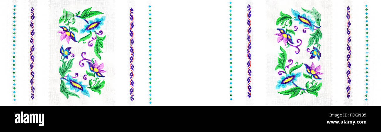 Ukrainische folk Stickerei, handgefertigte Stockfoto