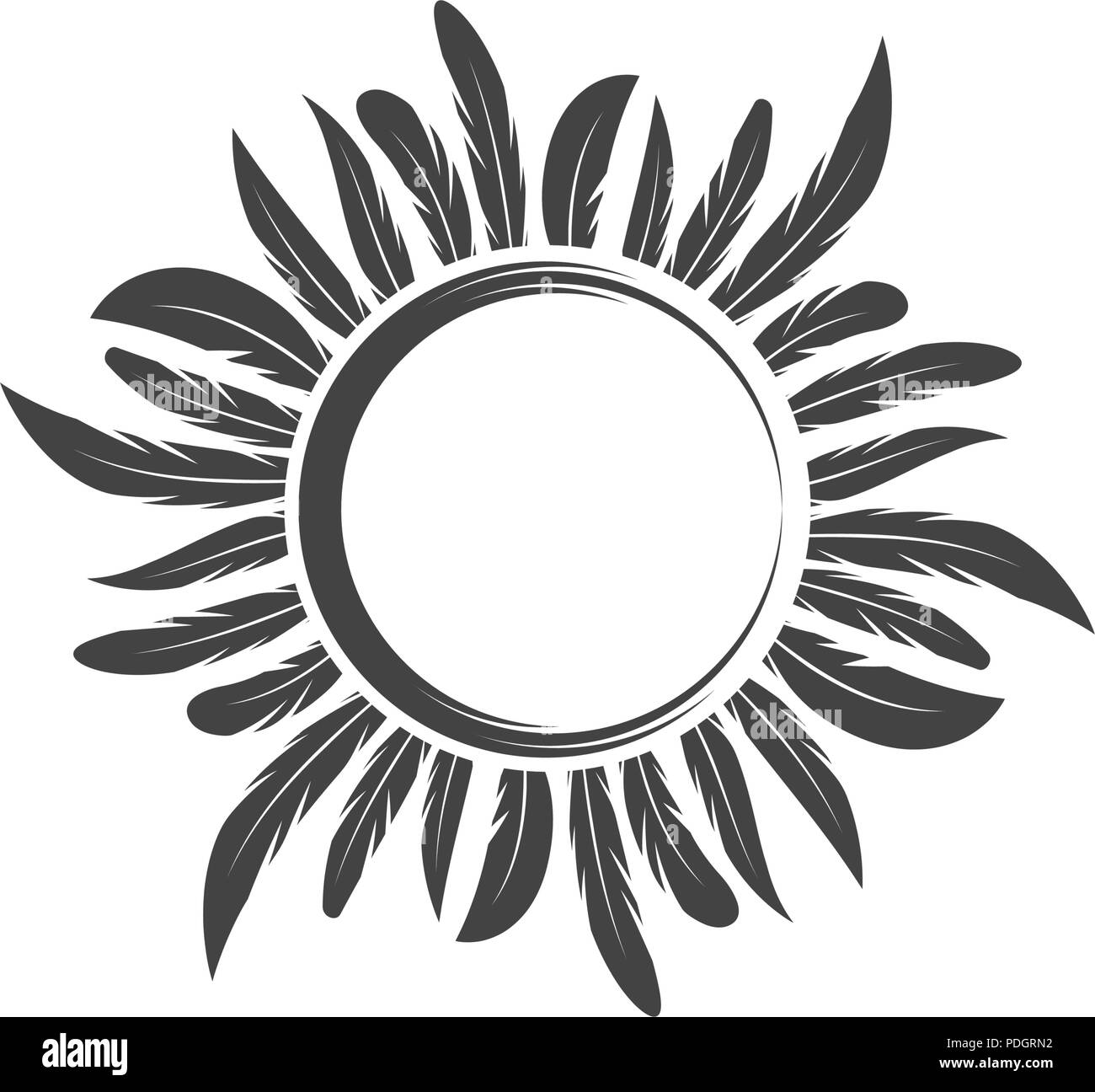 Feather pen Logo Vorlage Vektor icon Abbildung Stock Vektor