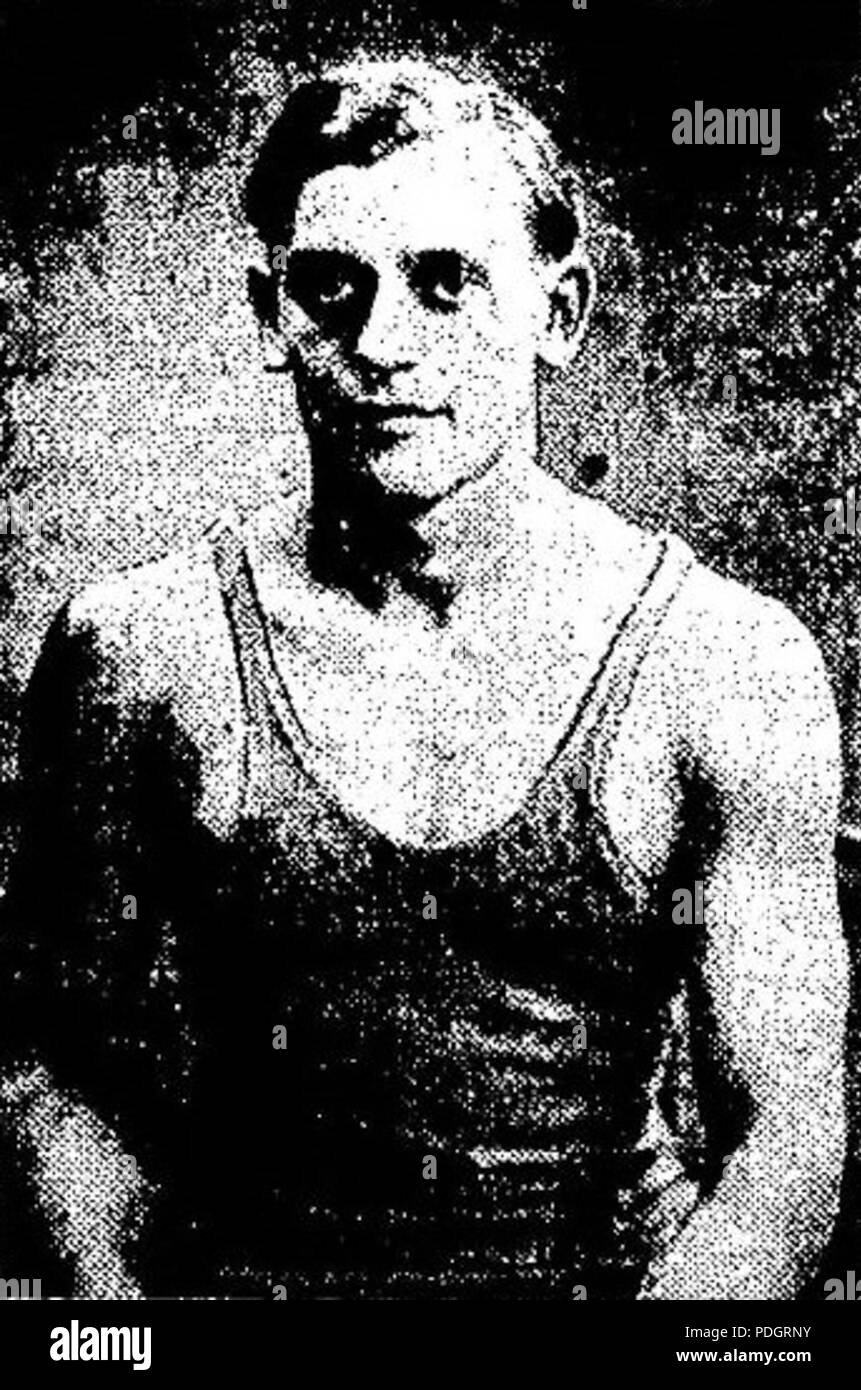 203 Le plongeur français Roger Heinkele en Février 1935, à Londres Stockfoto