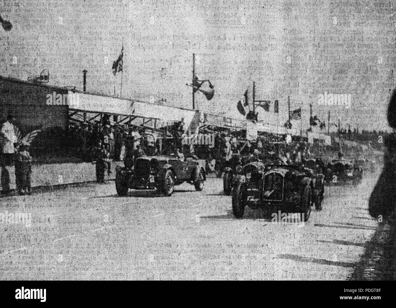205 Les 24 Heures du Mans 1933, Le Départ Stockfoto