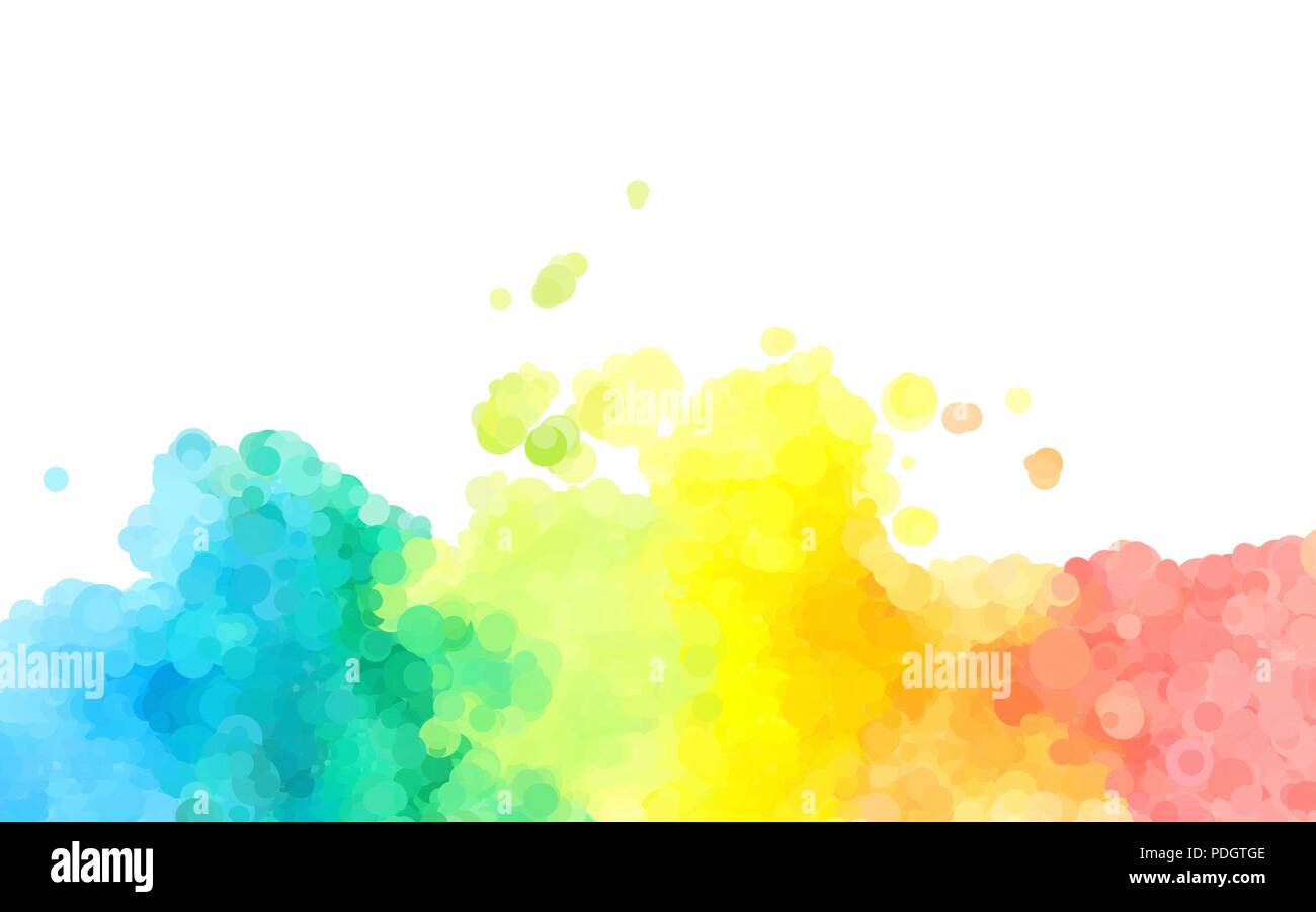 Abstrakte farbenfrohe Aquarell Hintergrund gepunktete grafik design Stock Vektor